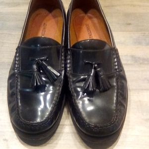 Johnson and Murphy Loafer Slip-On With Tassels Oxford Leather y2kDress Shoes Man